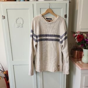 Vintage L Tommy Hilfiger Cream Knit Sweater